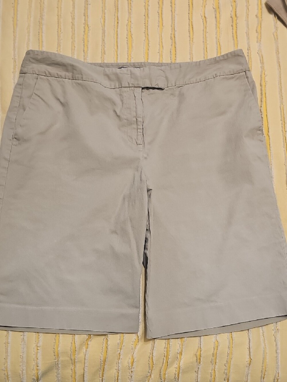 Ann Taylor Beige Cotton Blend Skirt